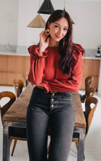 Blouse Silène Grenat Coton