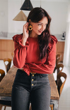 Blouse Silène Grenat Coton