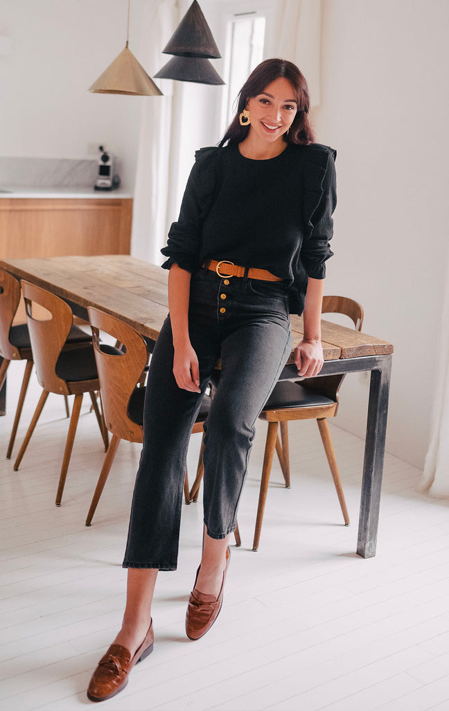Blouse Silène Noir Coton
