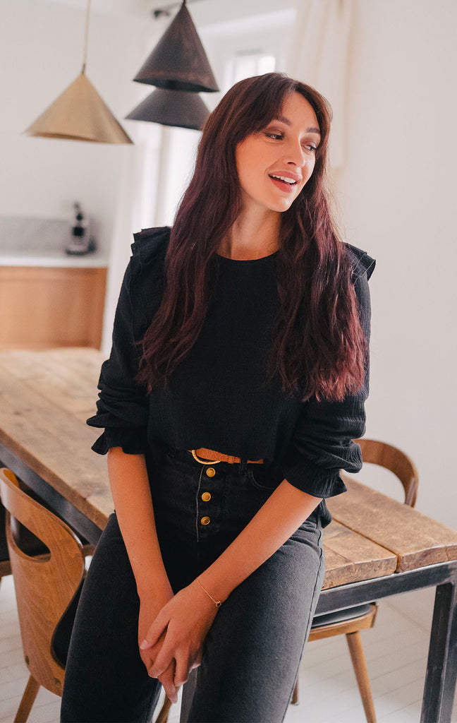 Blouse Silène Noir Coton