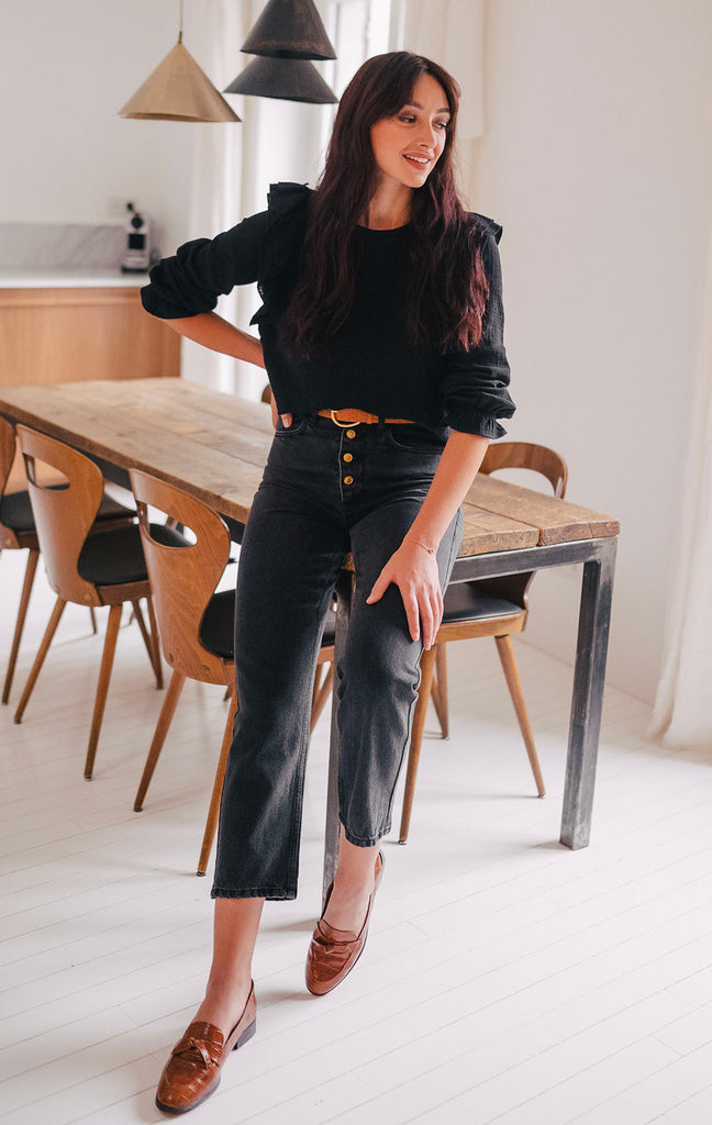 Blouse Silène Noir Coton