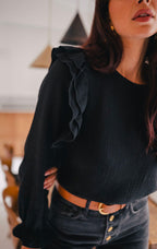 Blouse Silène Noir Coton