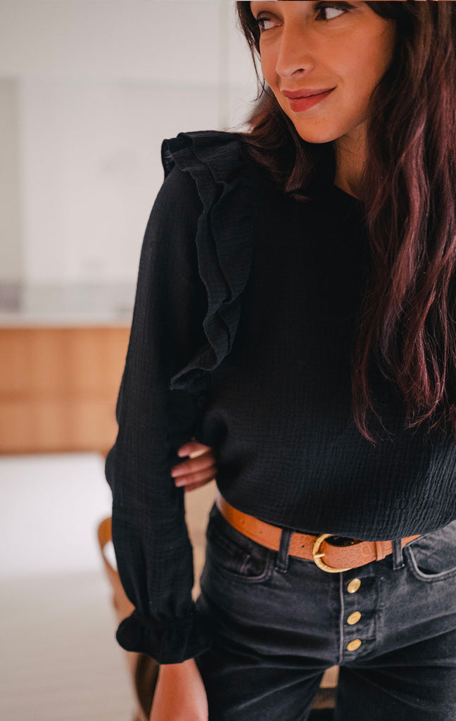 Blouse Silène Noir Coton