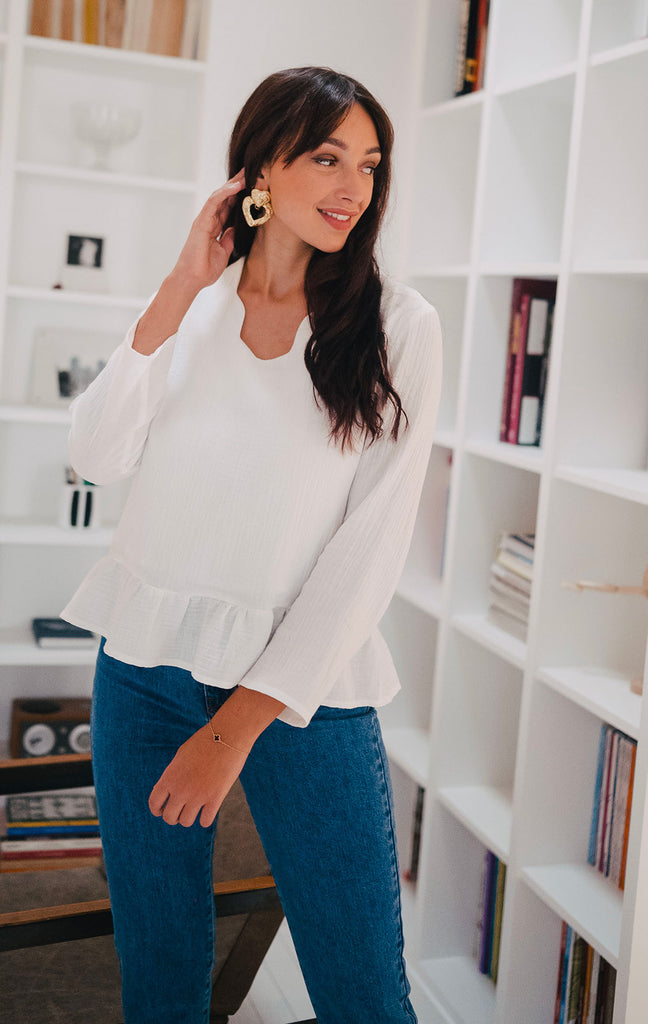 Blouse Sully Blanc Coton