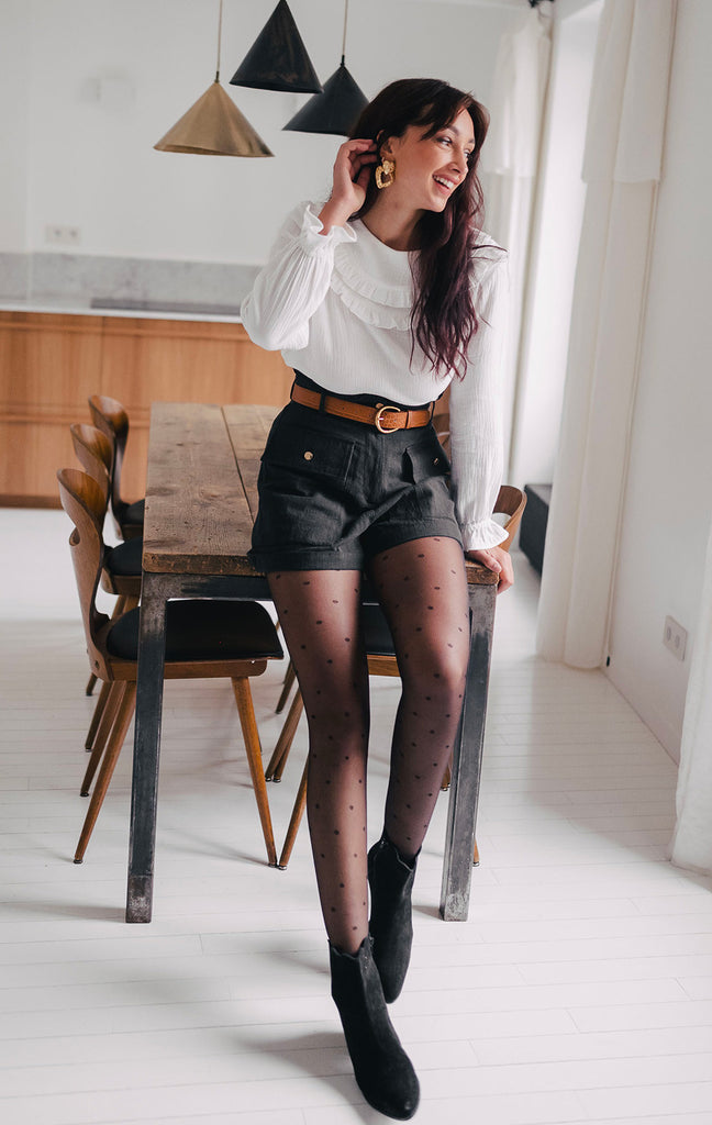 Blouse Léa Écru Coton