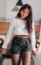 Blouse Léa Écru Coton