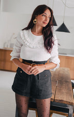 Blouse Léa Écru Coton