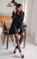 Robe Jade Noir Coton