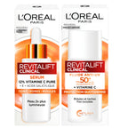 L'Oréal Paris - Revitalift Clinical Coffret Routine Sérum & Fluide Fps 50+ À La Vitamine C - 2 Produits