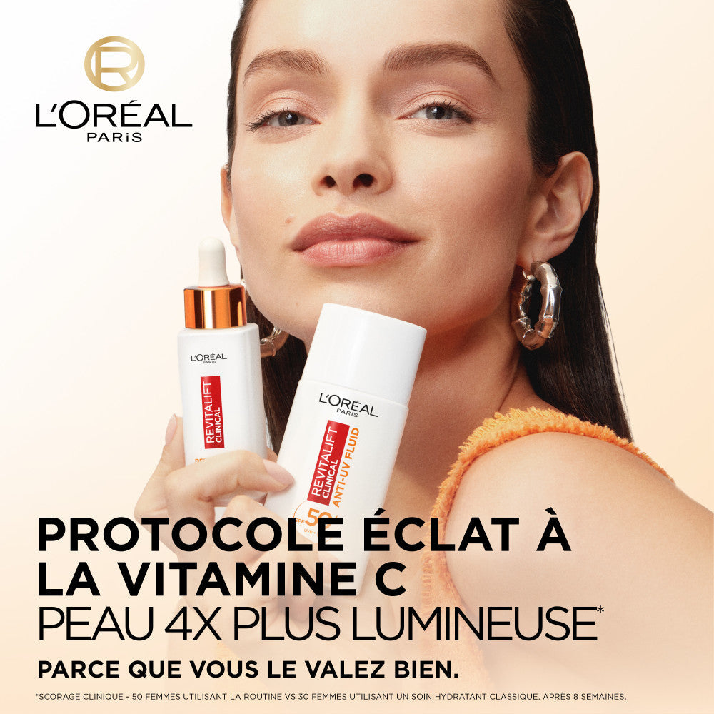 L'Oréal Paris - Revitalift Clinical Coffret Routine Sérum & Fluide Fps 50+ À La Vitamine C - 2 Produits