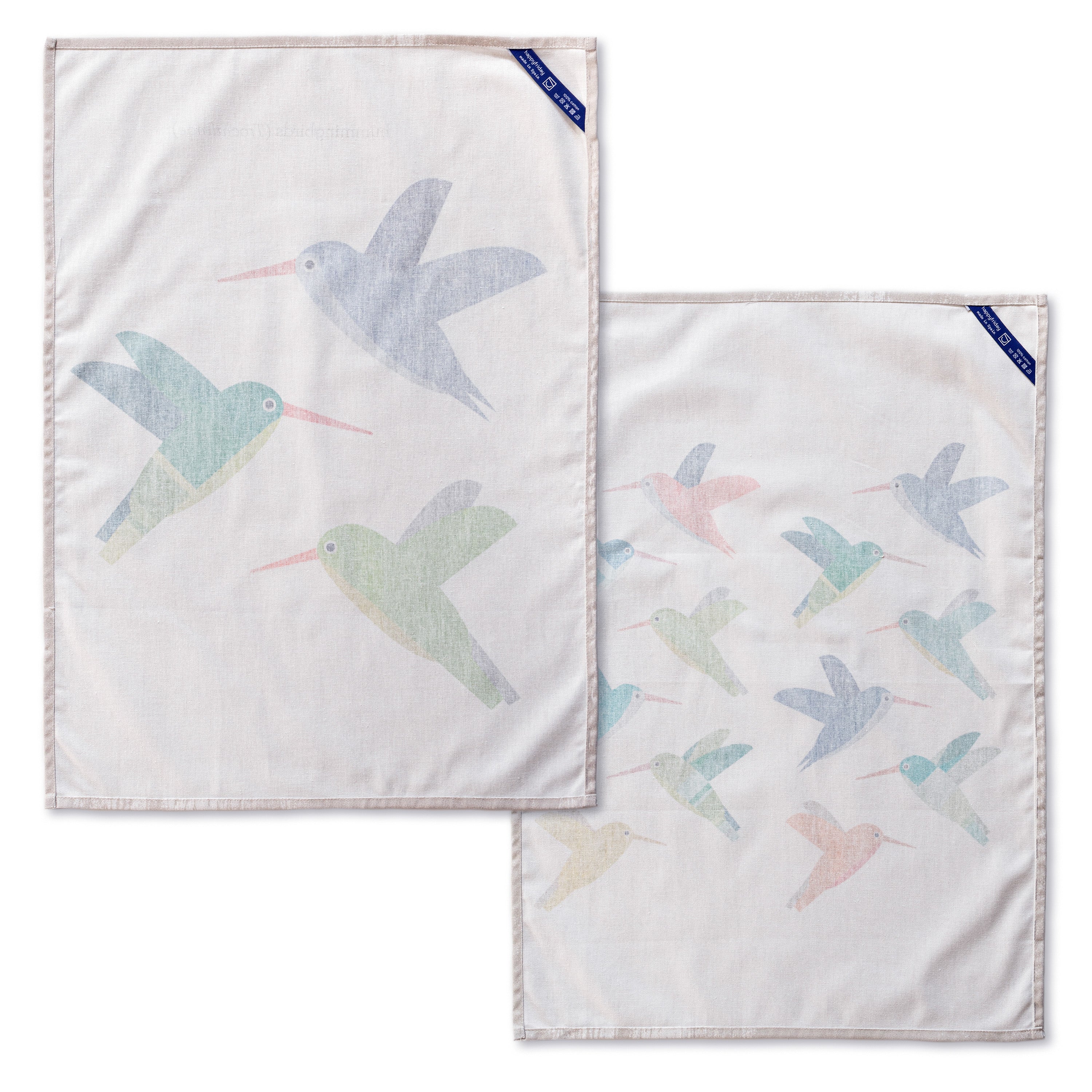 Torchon (2 Pièces) Colibri - Multicolore
