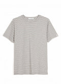 Maison Standards - T-Shirt Coton Organique - Rayé Gris - Homme