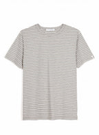 Maison Standards - T-Shirt Coton Organique - Rayé Gris - Homme