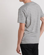 Maison Standards - T-Shirt Coton Organique - Rayé Gris - Homme