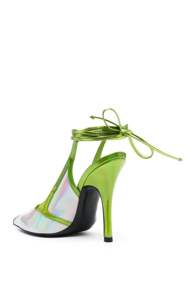 The Attico - Escarpins The Attico 'Venus Chrome' Slingback Pumps