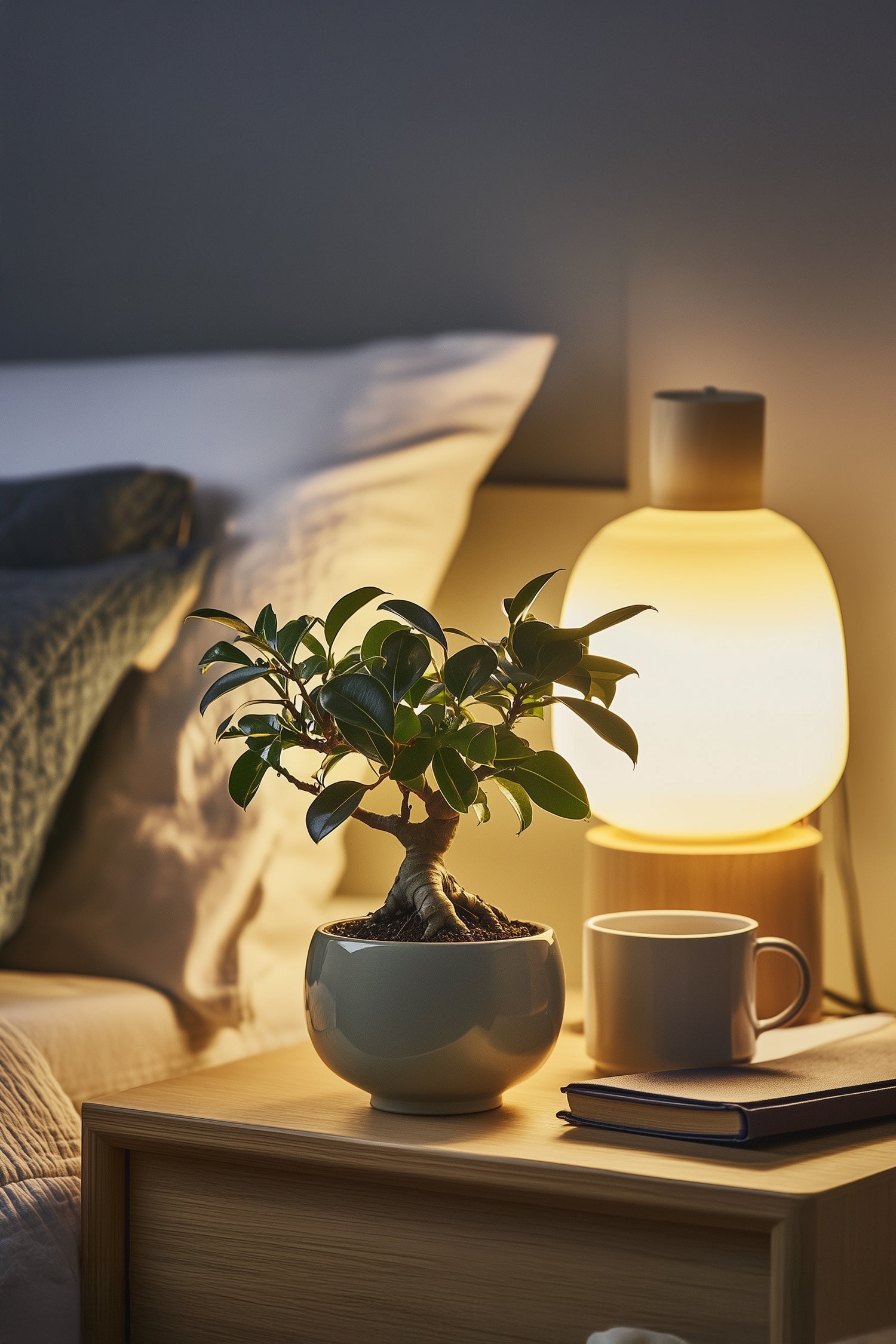 Lot De 2 Ficus Ginseng Bonsaï Japonais – Plante D’Intérieur