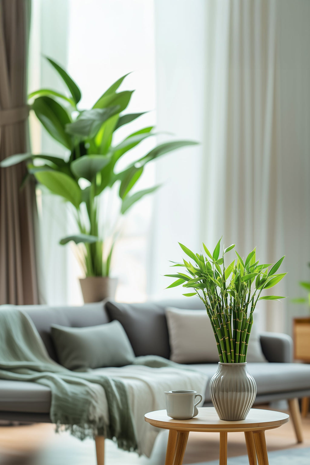 Lot De 6 Tiges De Bambou Porte-Bonheur – Plante D’Intérieur