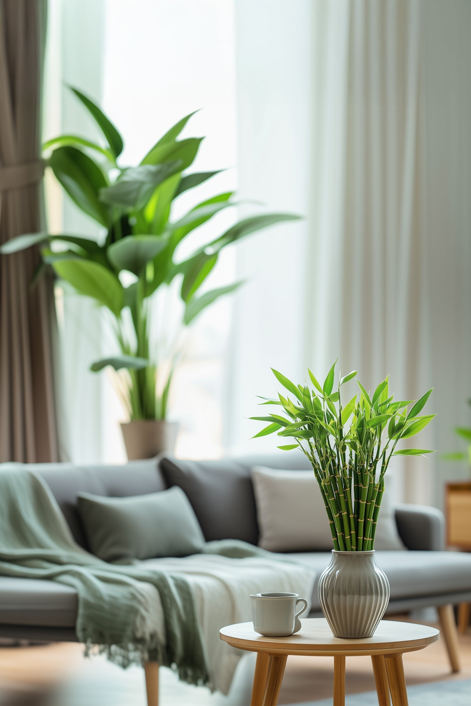 Lot De 6 Tiges De Bambou Porte-Bonheur – Plante D’Intérieur