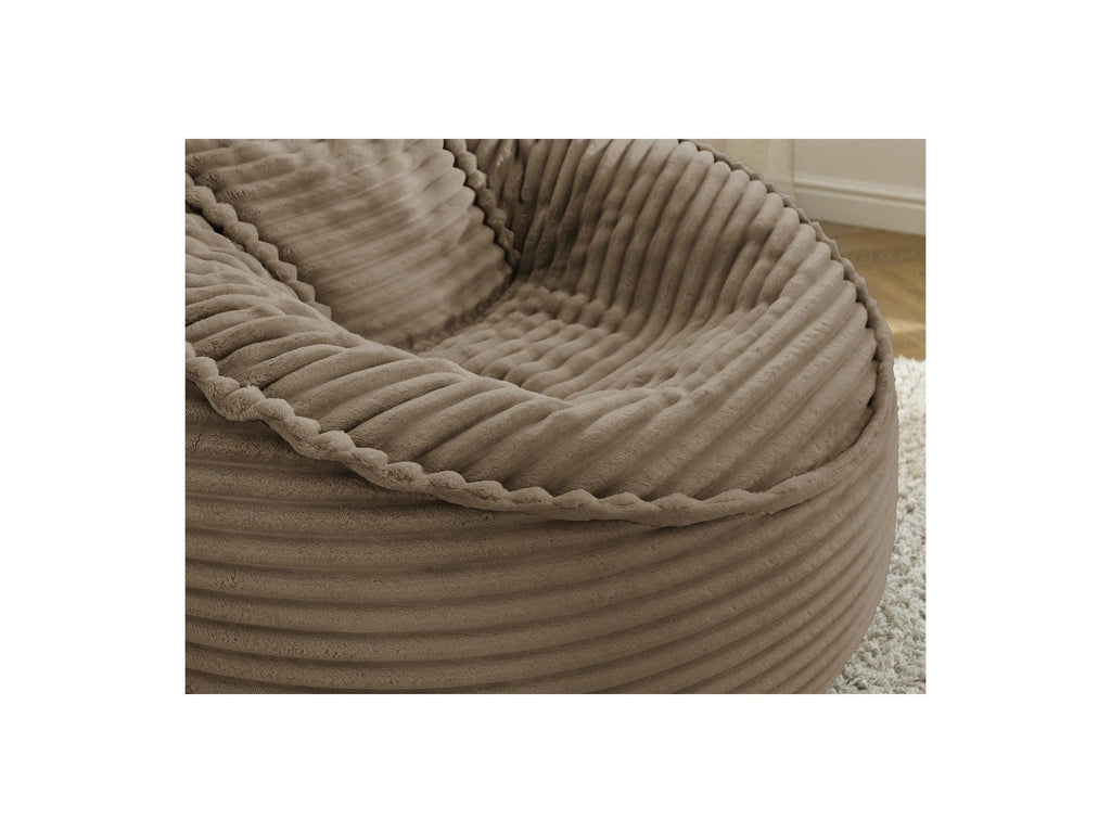 Socrate - Grand Pouf Ultra Moelleux - Velours Côtelé Doux