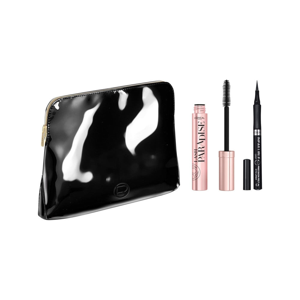 L'Oréal Paris - Trousse Vinyle Duo Mascara Paradise & Eyeliner Infaillible Grip