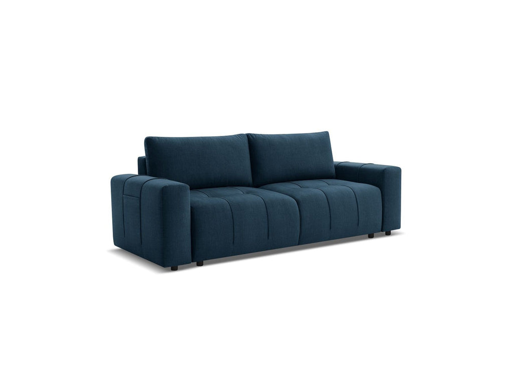 Arsene - Canapé Droit Convertible Coffre - Tissu Velours