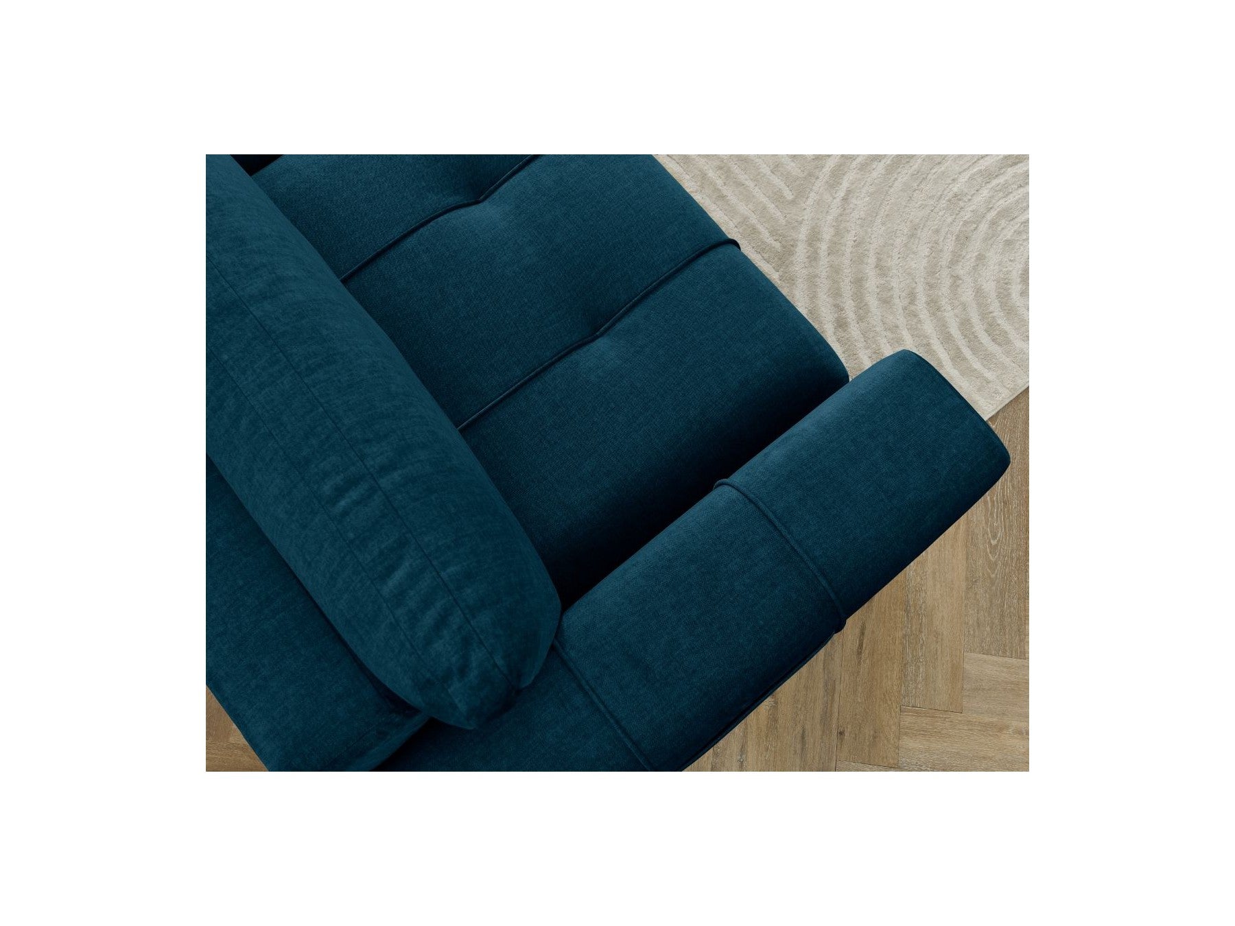 Arsene - Canapé Droit Convertible Coffre - Tissu Velours