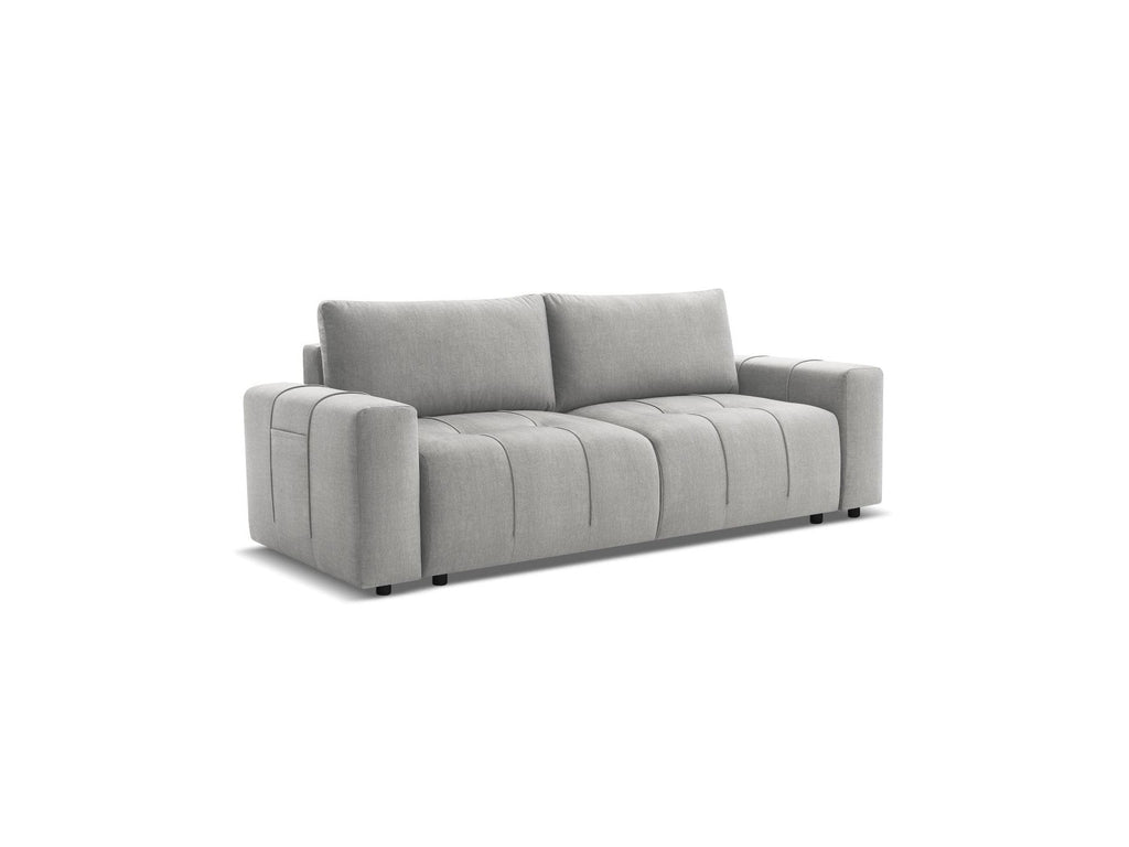Arsene - Canapé Droit Convertible Coffre - Tissu Velours