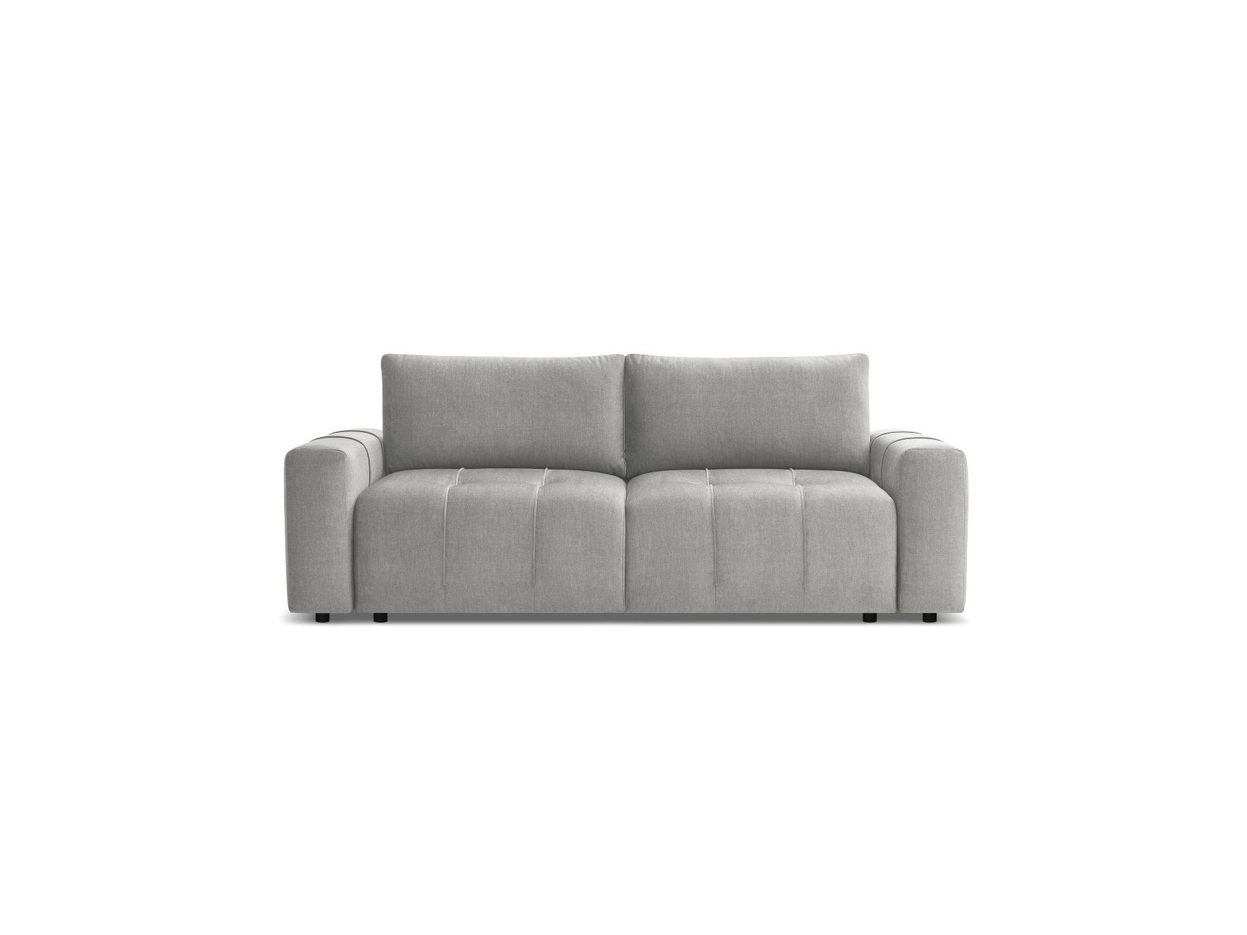 Arsene - Canapé Droit Convertible Coffre - Tissu Velours
