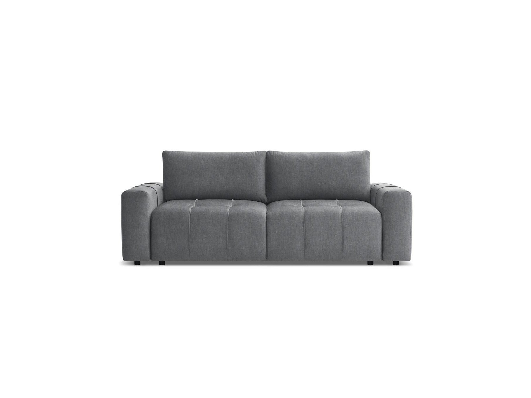 Arsene - Canapé Droit Convertible Coffre - Tissu Velours