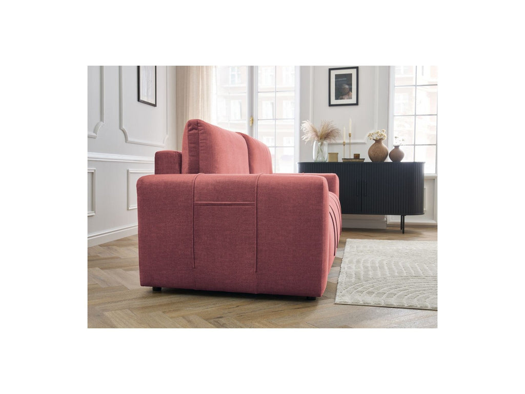 Arsene - Canapé Droit Convertible Coffre - Tissu Velours