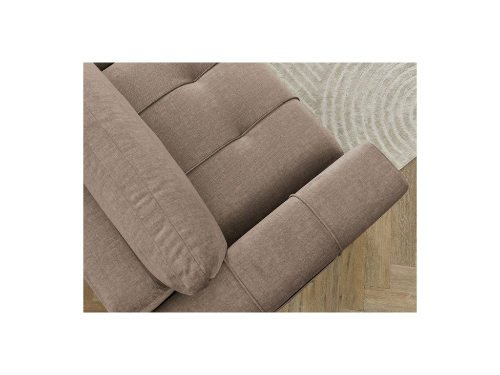 Arsene - Canapé Droit Convertible Coffre - Tissu Velours