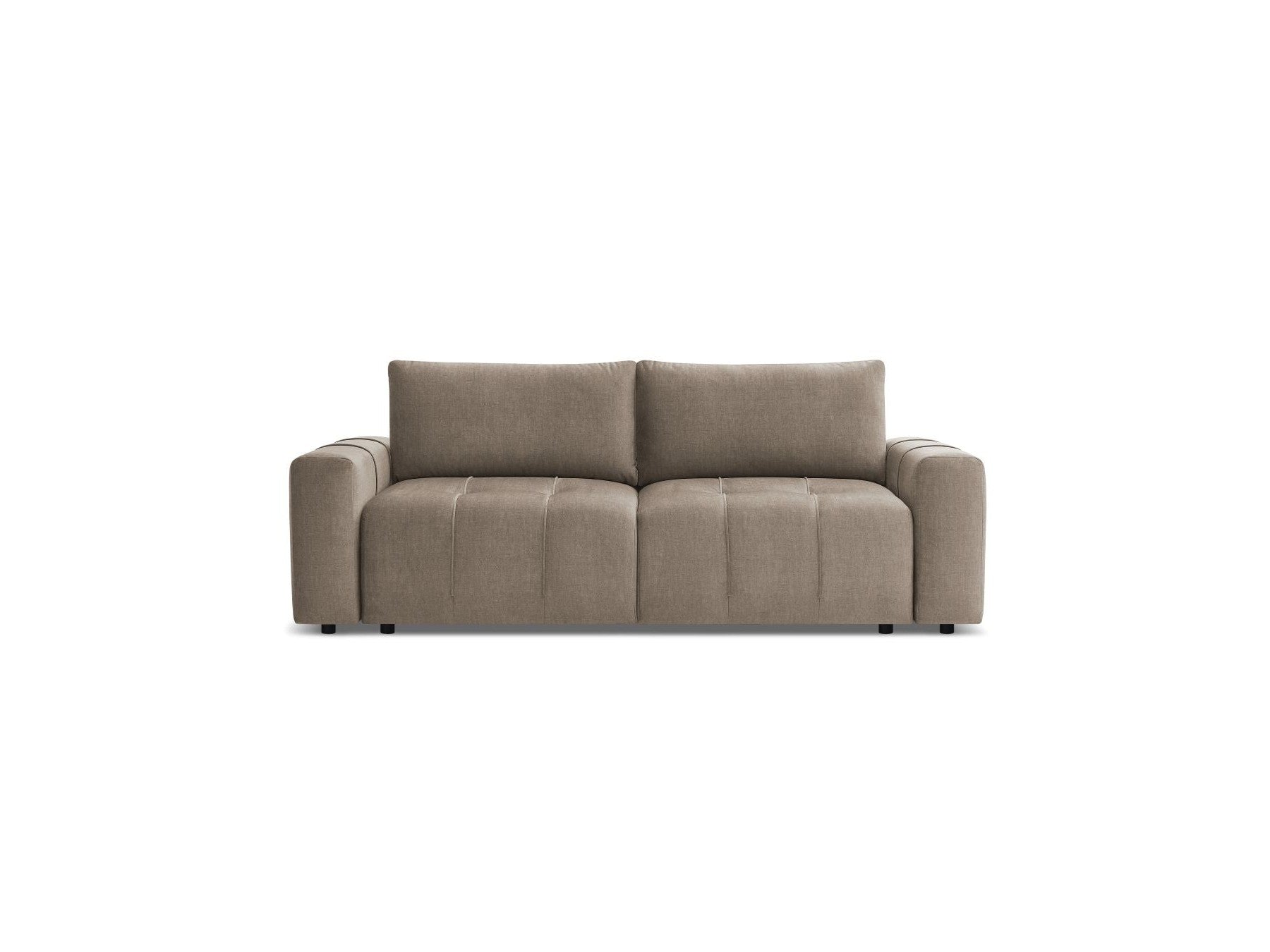 Arsene - Canapé Droit Convertible Coffre - Tissu Velours