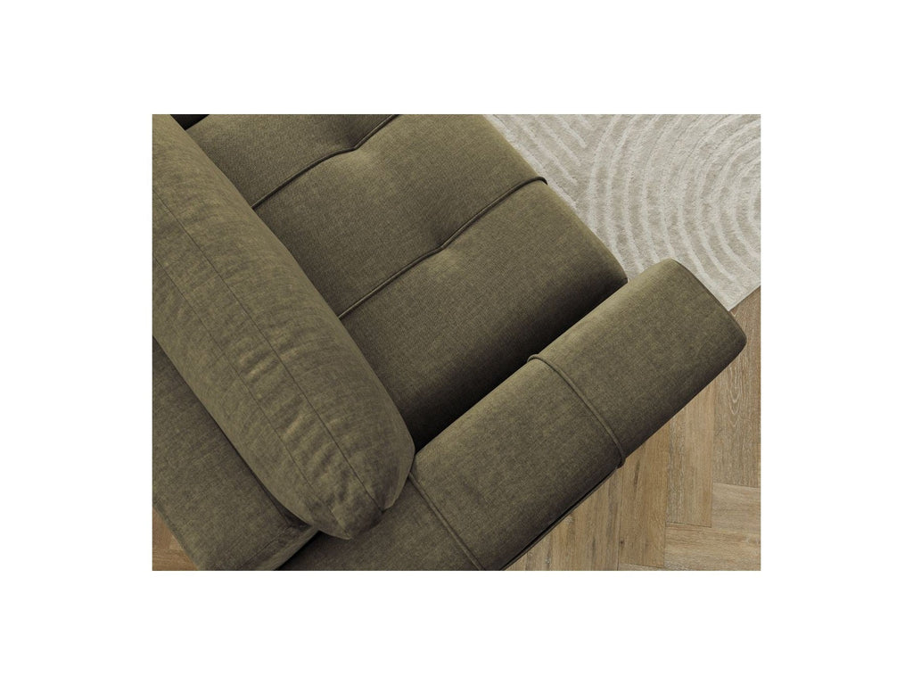 Arsene - Canapé Droit Convertible Coffre - Tissu Velours
