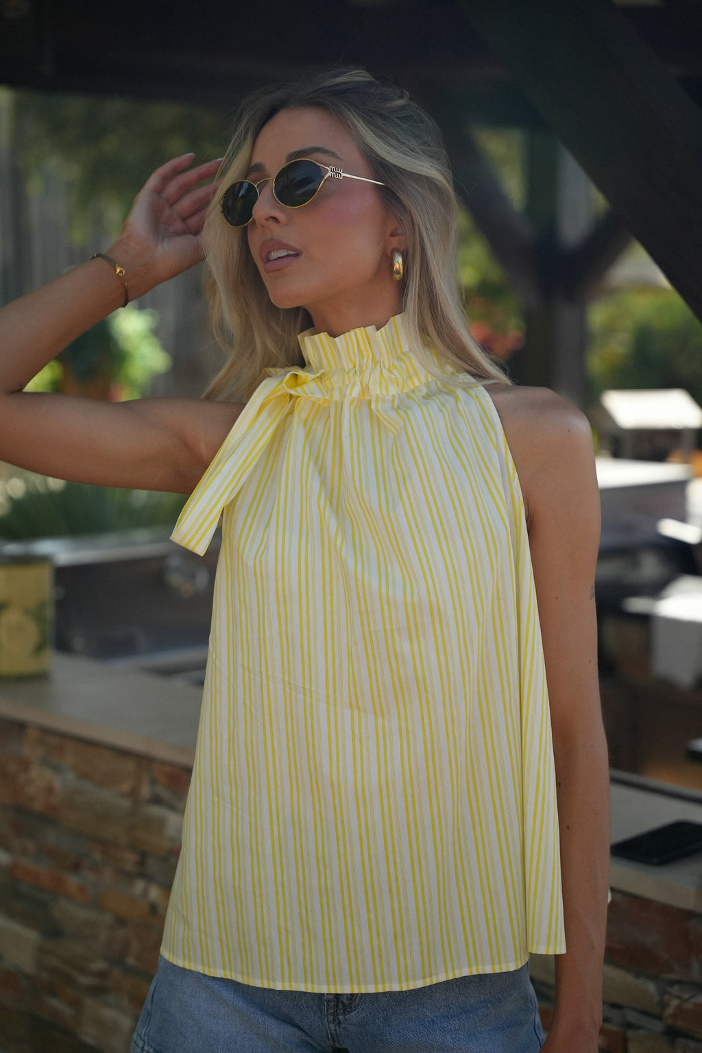 Top Rayé Fabio - Jaune