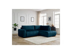 Arsene - Canapé D'Angle L Convertible Coffre - Velours - Angle Droit
