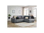 Arsene - Canapé D'Angle L Convertible Coffre - Velours - Angle Droit