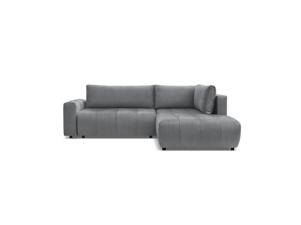 Arsene - Canapé D'Angle L Convertible Coffre - Velours - Angle Droit