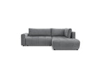 Arsene - Canapé D'Angle L Convertible Coffre - Velours - Angle Droit