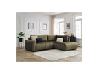 Arsene - Canapé D'Angle L Convertible Coffre - Velours - Angle Droit