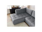 Arsene - Canapé D'Angle L Convertible Coffre - Velours - Angle Gauche