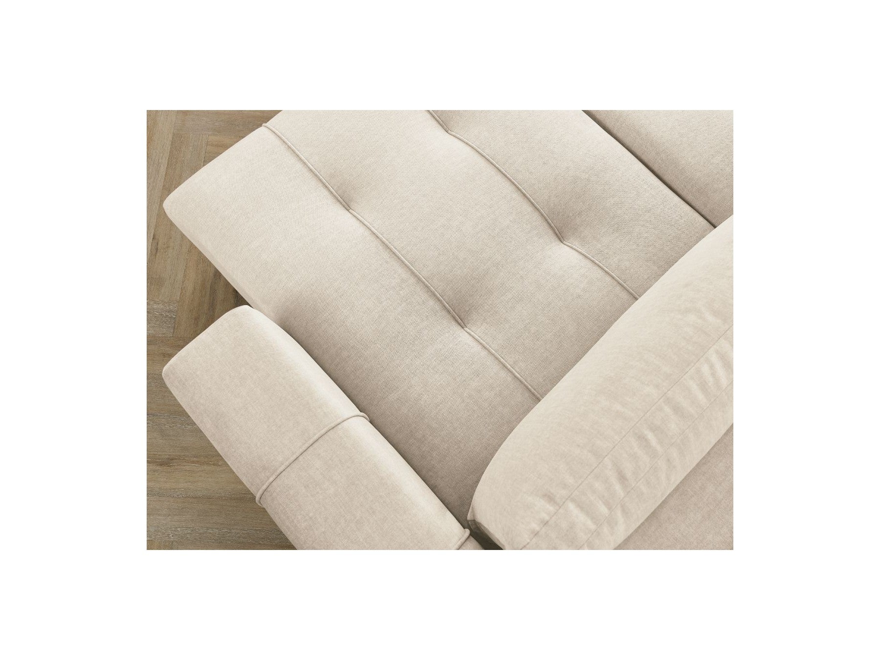 Arsene - Canapé Panoramique Convertible Coffre - Velours - Angle Droit