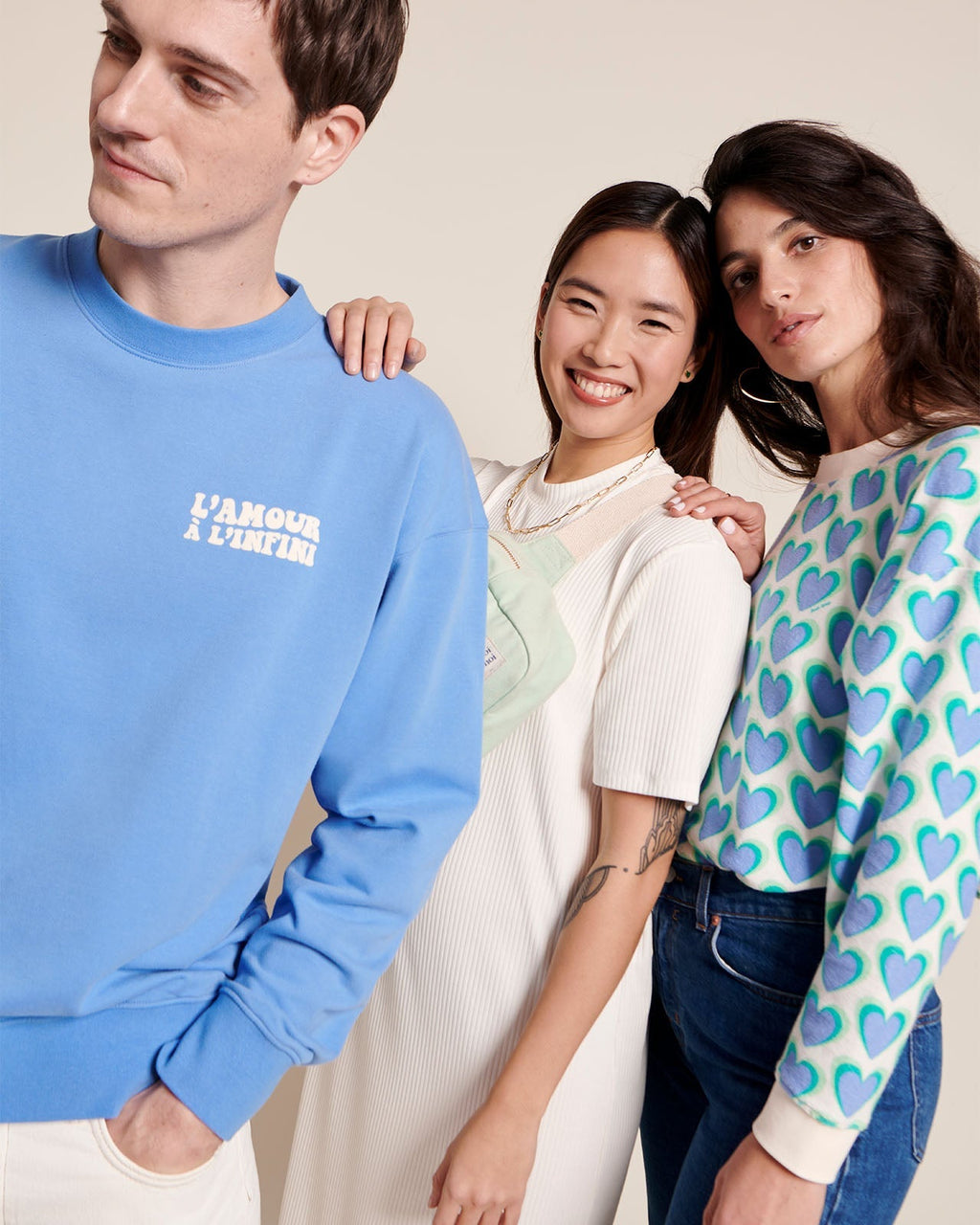 Le Sweat L'Amour À L'Infini Homme - Bleu