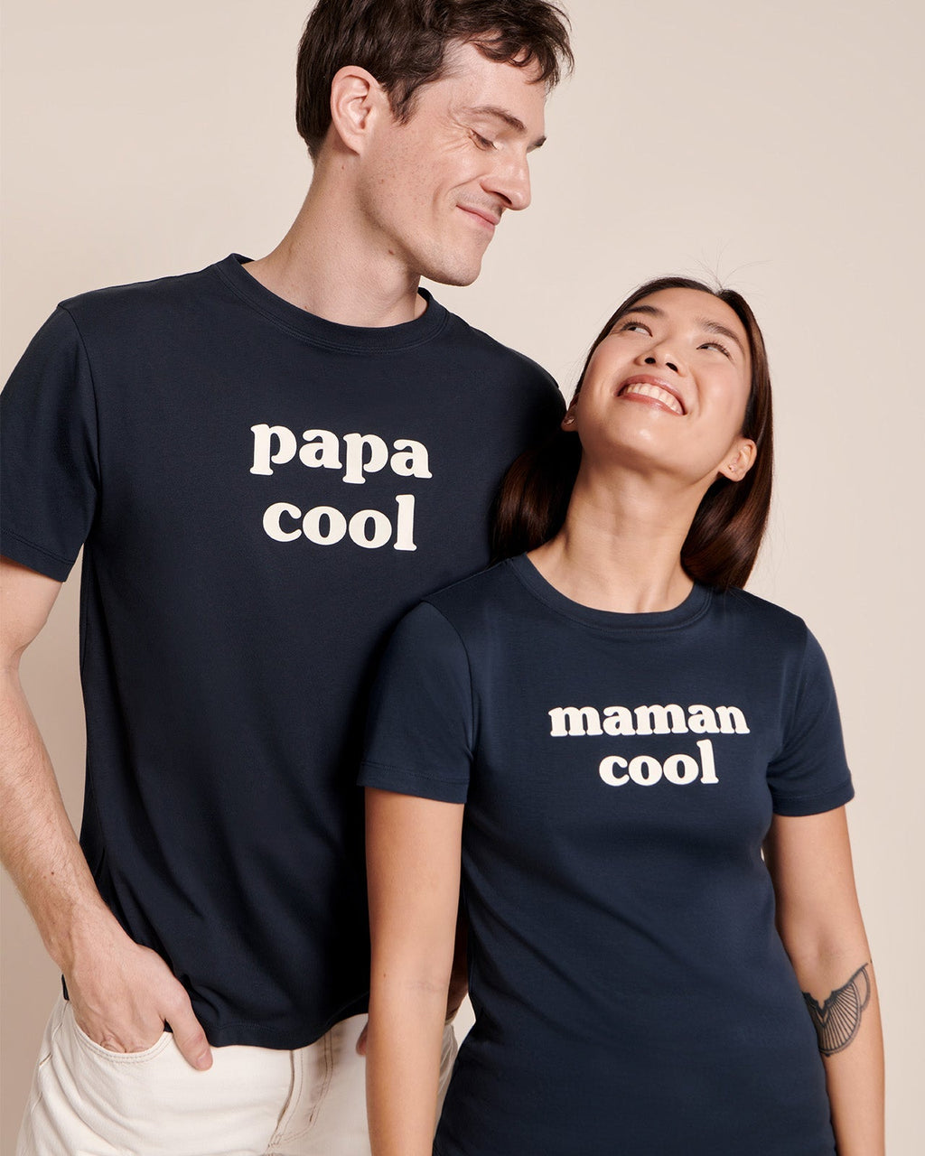 Le T-Shirt Maman Cool En Jersey Côtelé - Charbon