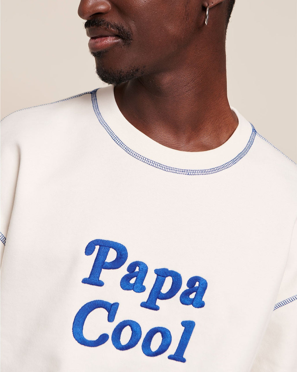 Le Sweat Papa Cool En Coton Bio - Blanc