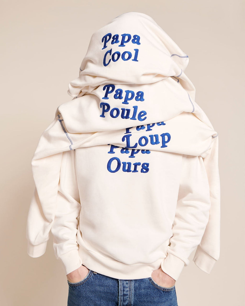Le Sweat Papa Cool En Coton Bio - Blanc