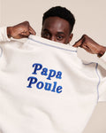 Le Sweat Papa Poule En Coton Bio - Blanc