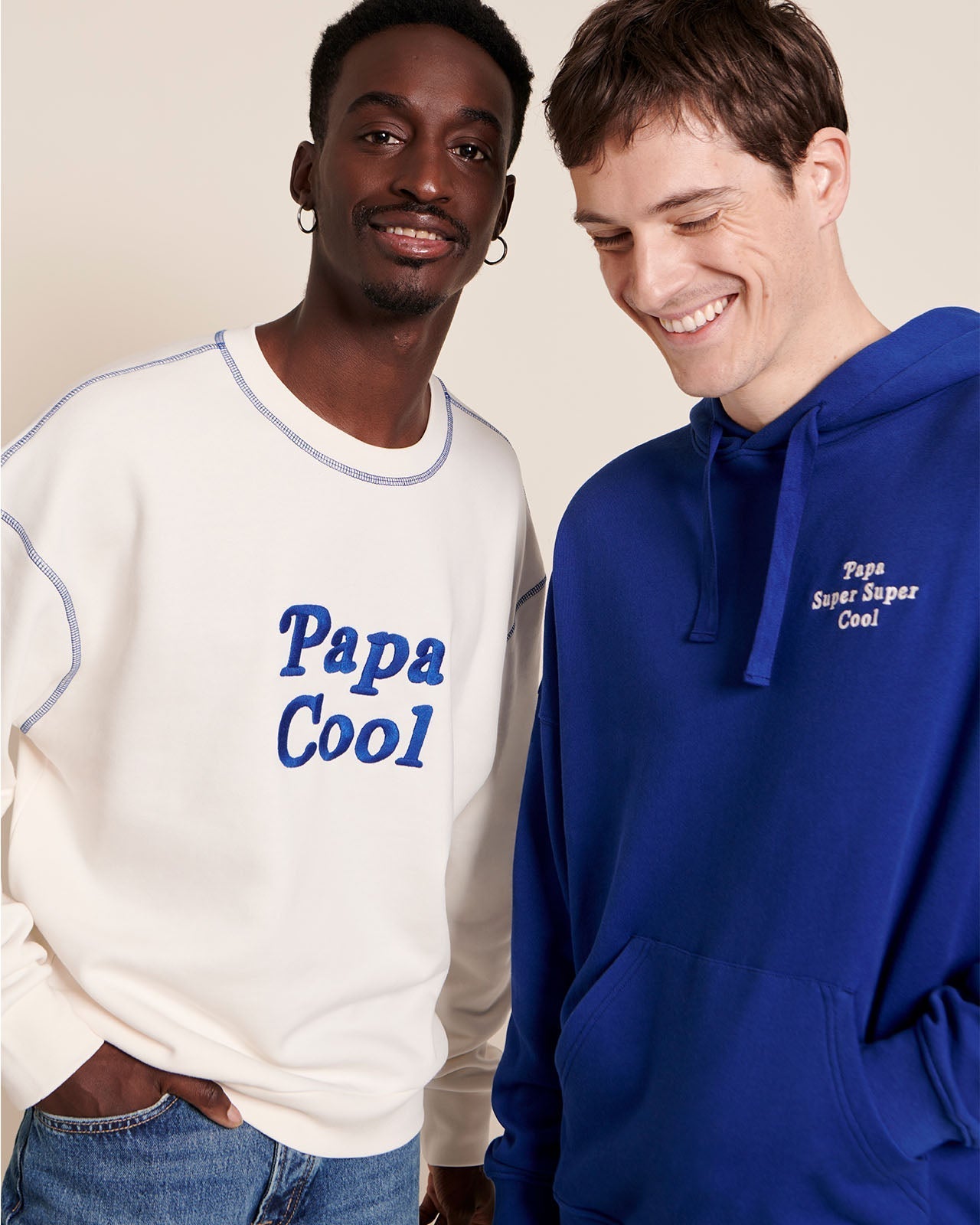 Le Sweat Papa Cool En Coton Bio - Blanc
