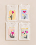 Le T-Shirt Mama Of Four En Coton - Tulipes
