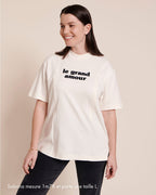 Le T-Shirt D'Allaitement Le Grand Amour En Coton Bio - Blanc