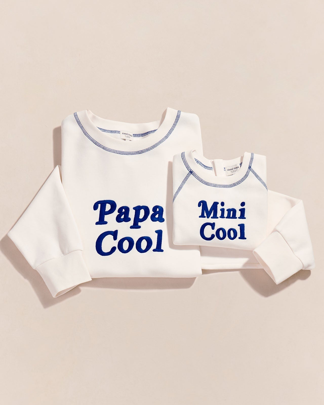 Le Sweat Papa Cool En Coton Bio - Blanc